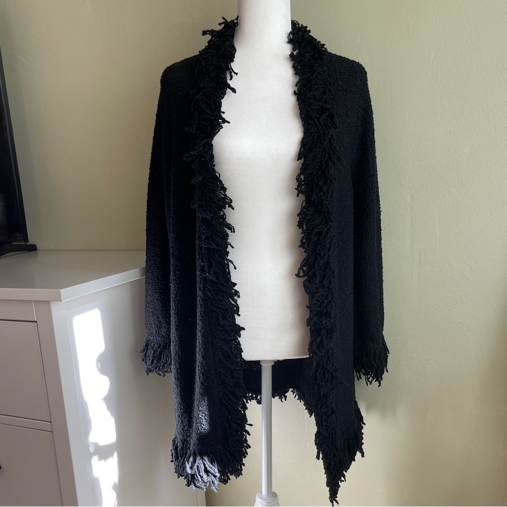 Chico’s Plus Size Women’s Open Shaggy Cardigan